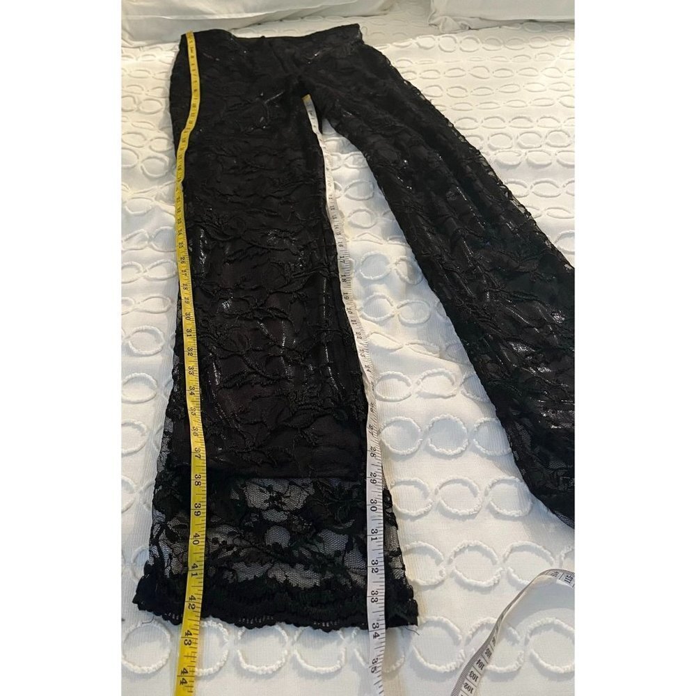 Vintage Scott McClintock Funky Lace Iridescent Festival Club Hight Waist Pants - Picture 7 of 16